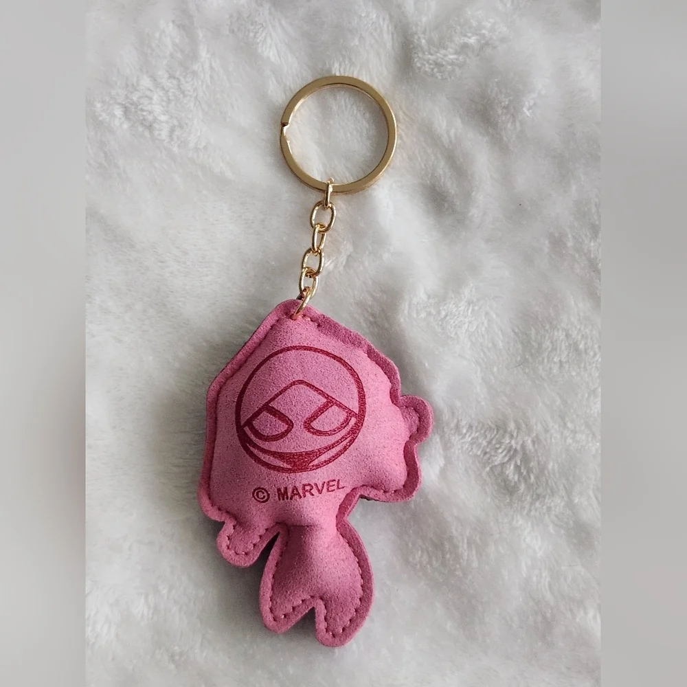 Sparkling Spider Gwen Character Keychain Bag Charm